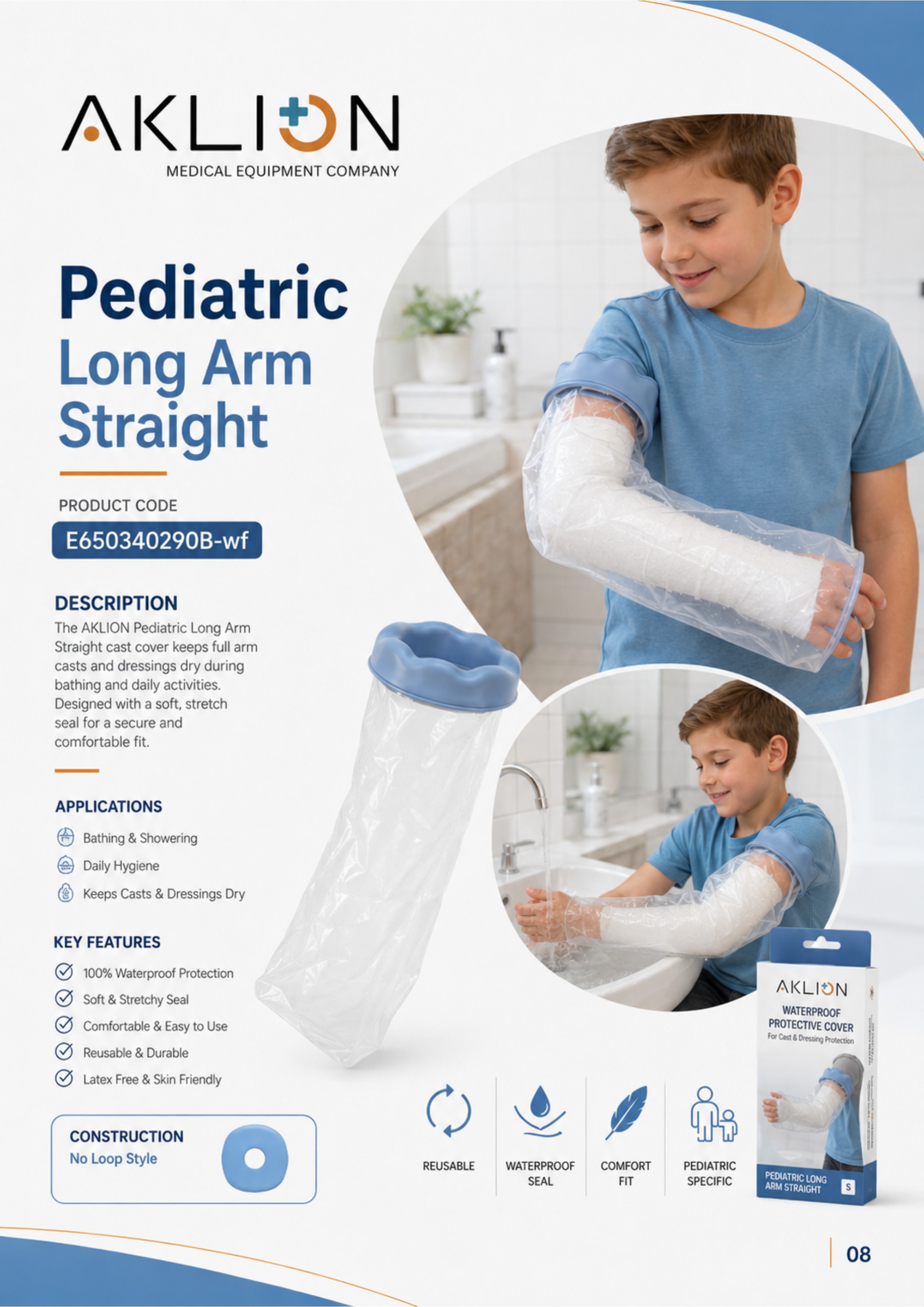 Pediatric Long Arm Straight Cover
