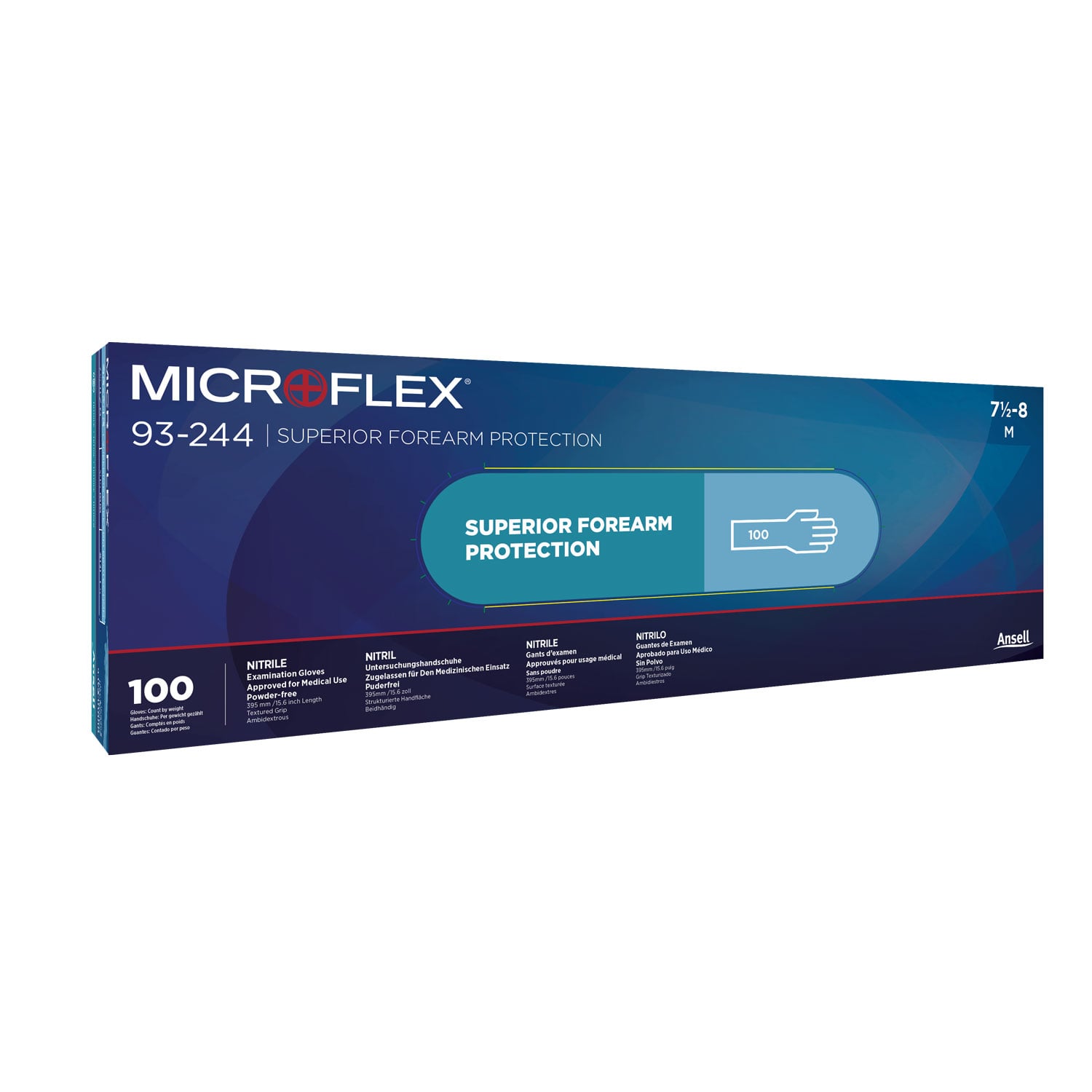 Ansell Microflex 93-244, extra long