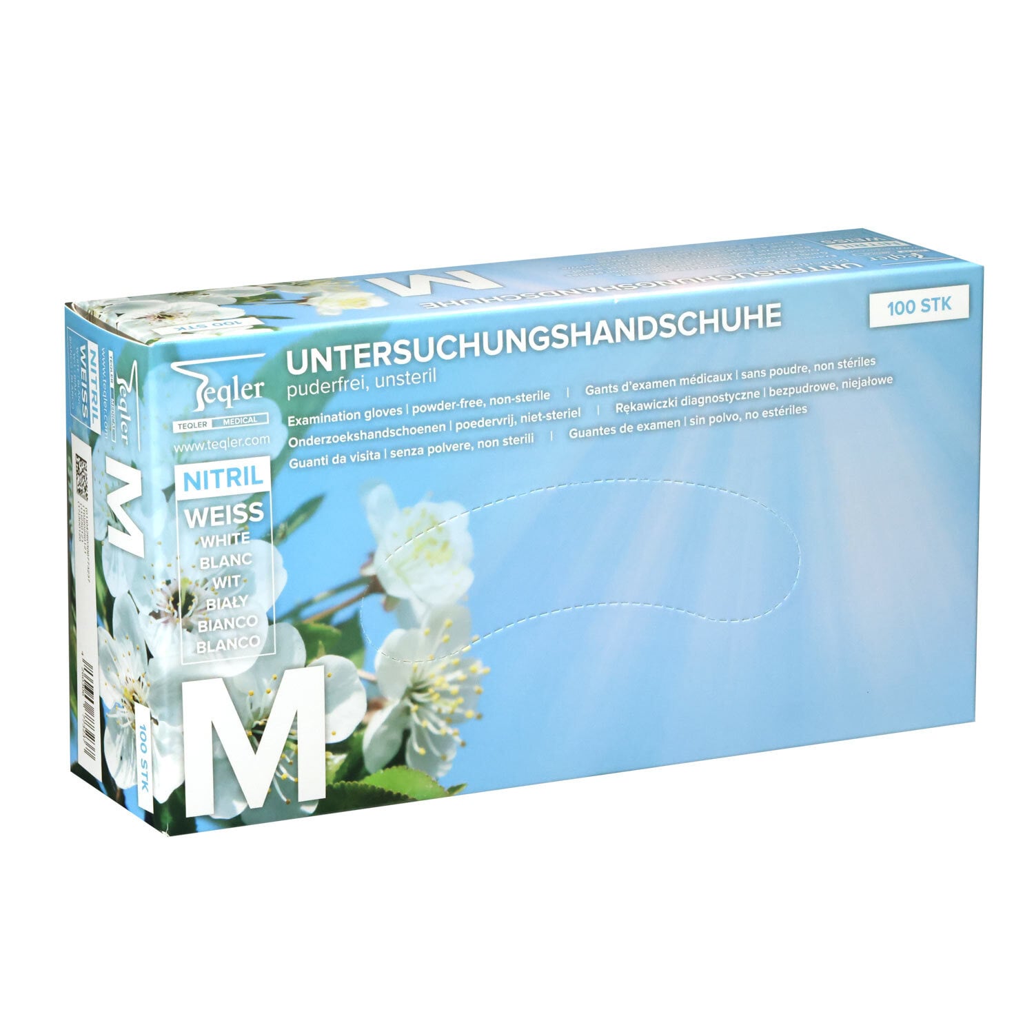 Teqler Nitrile Gloves, Powder-Free
