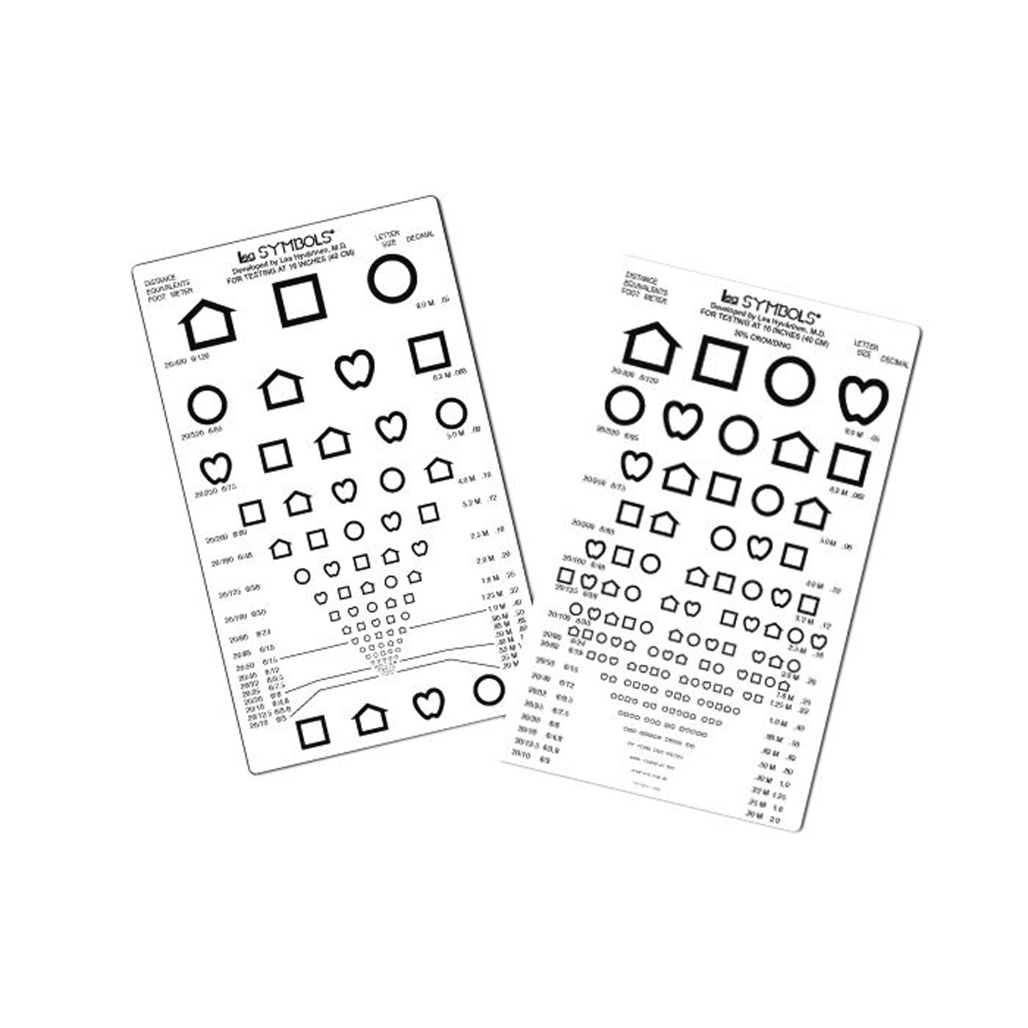 LEA SYMBOLS® Pocket-Sized Near Vision Card