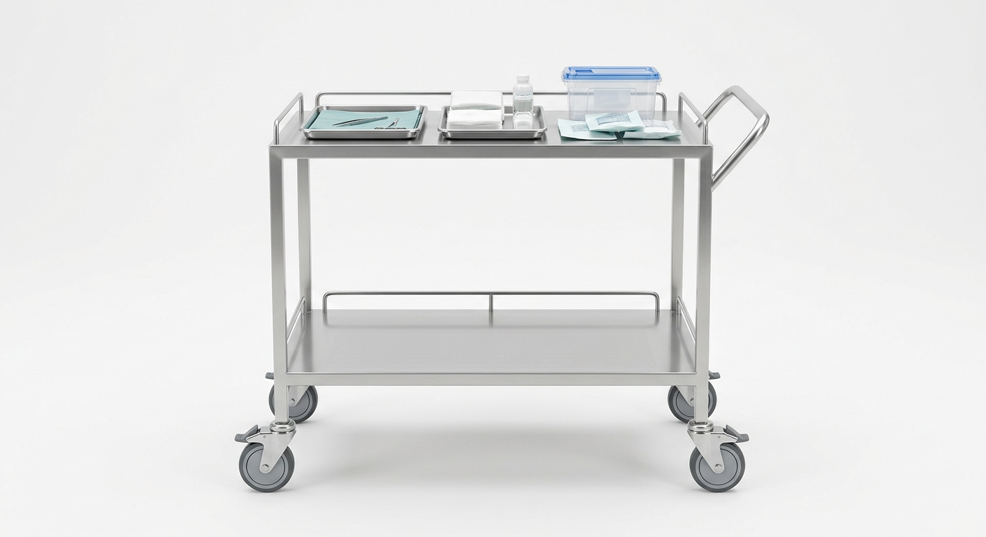 Stainless Steel Aseptic Trolley