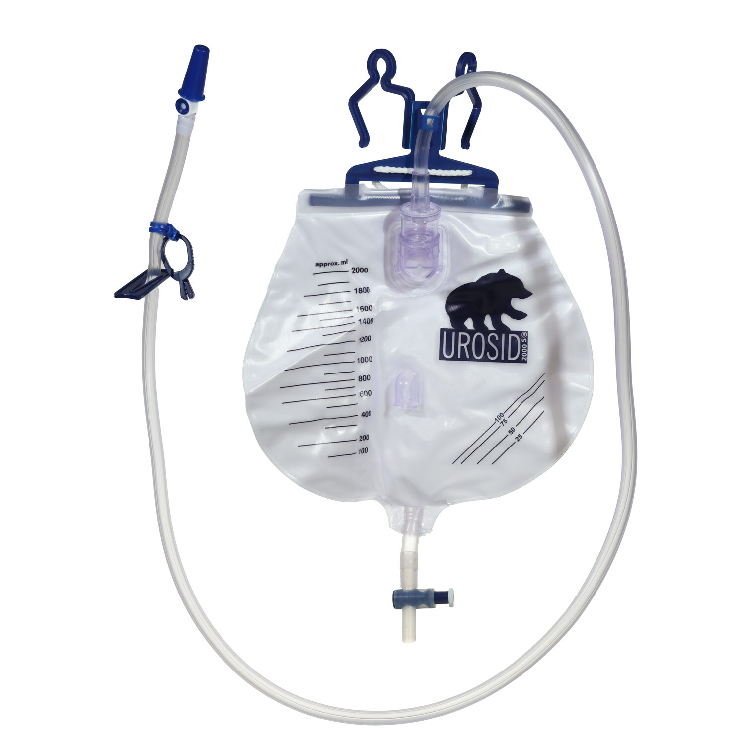 Urinary Drainage System, Vertical Cross Valve/Needle-free Sampling