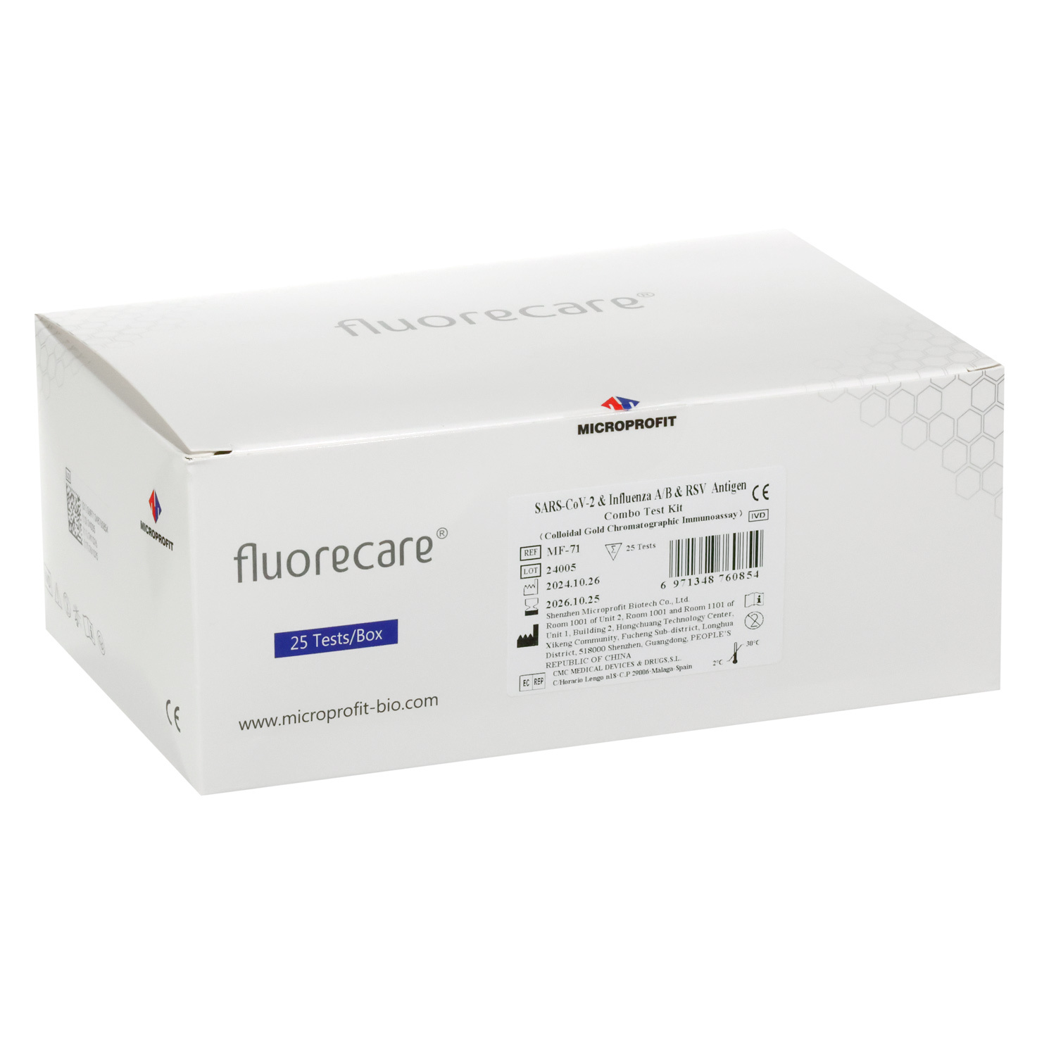 fluorecare® Combo Test (Covid-19, FLU A&B, RSV)