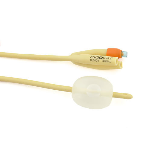Urosid Nelaton Latex Balloon Catheter, Triple Lumen, Balloon Volume 30 ml