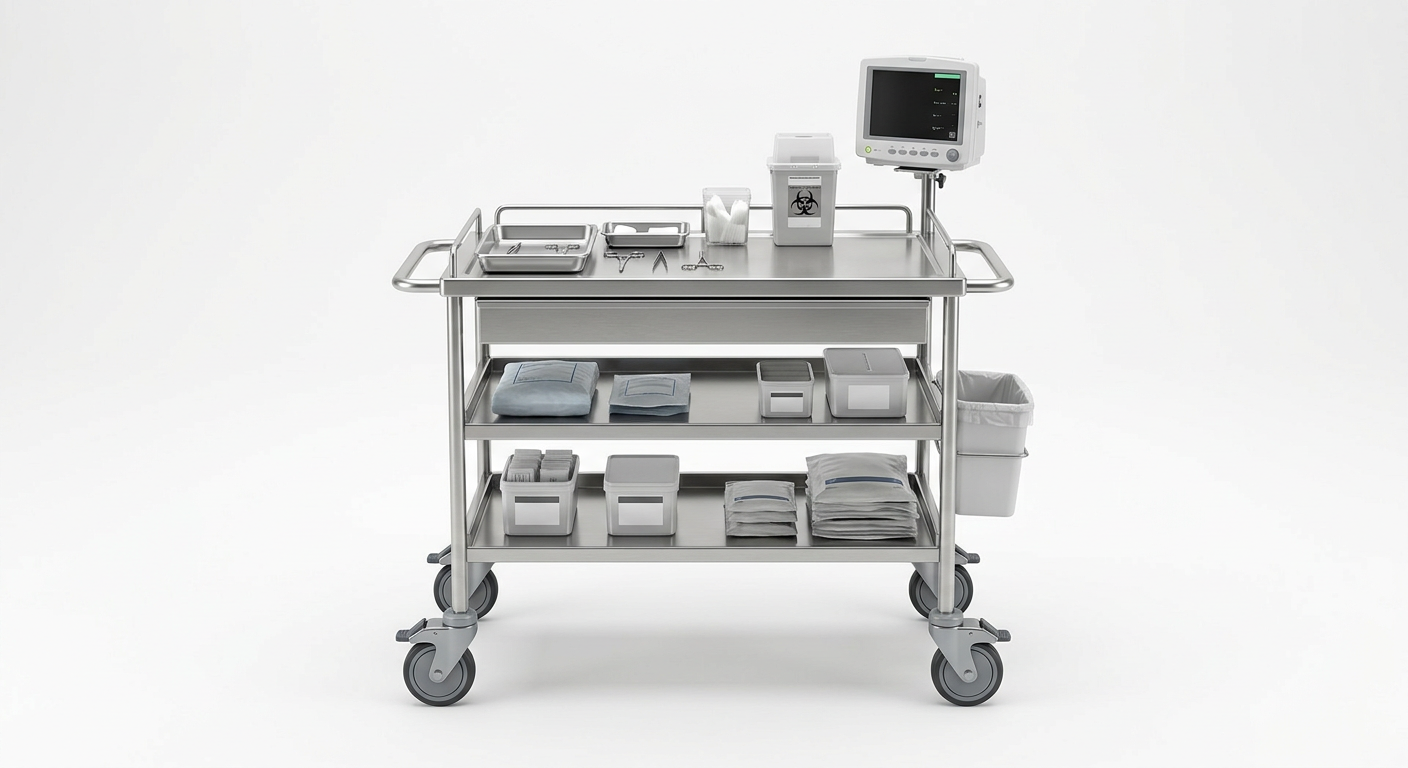 Stainless Steel Delivery Trolley