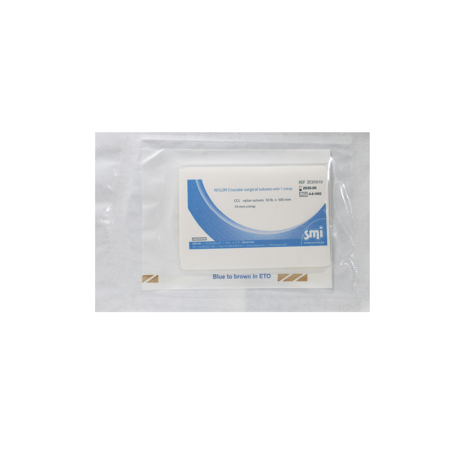 Nylon Cruciate Surgical Suture with Crimp
