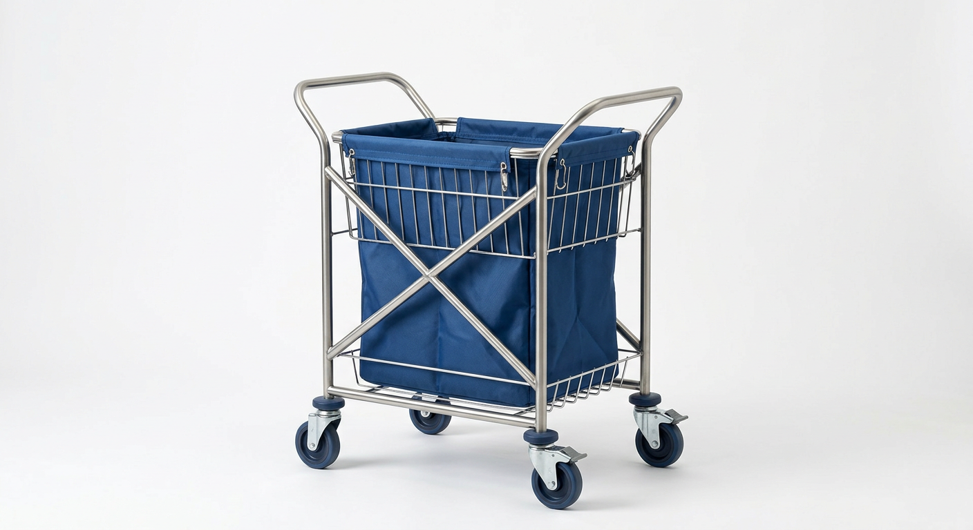 Stainless Steel Dirty Clothes Trolley