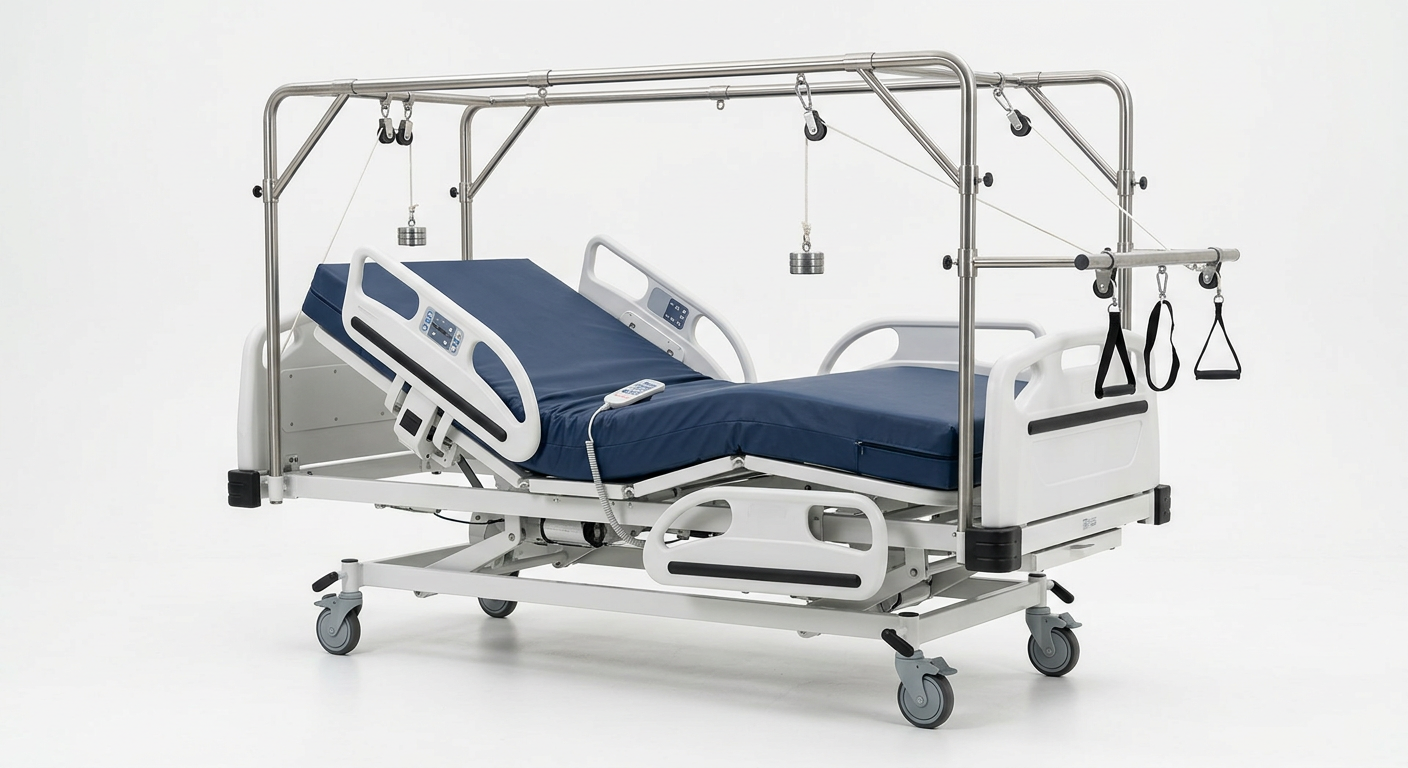 Four functions Orthopedic traction Bed