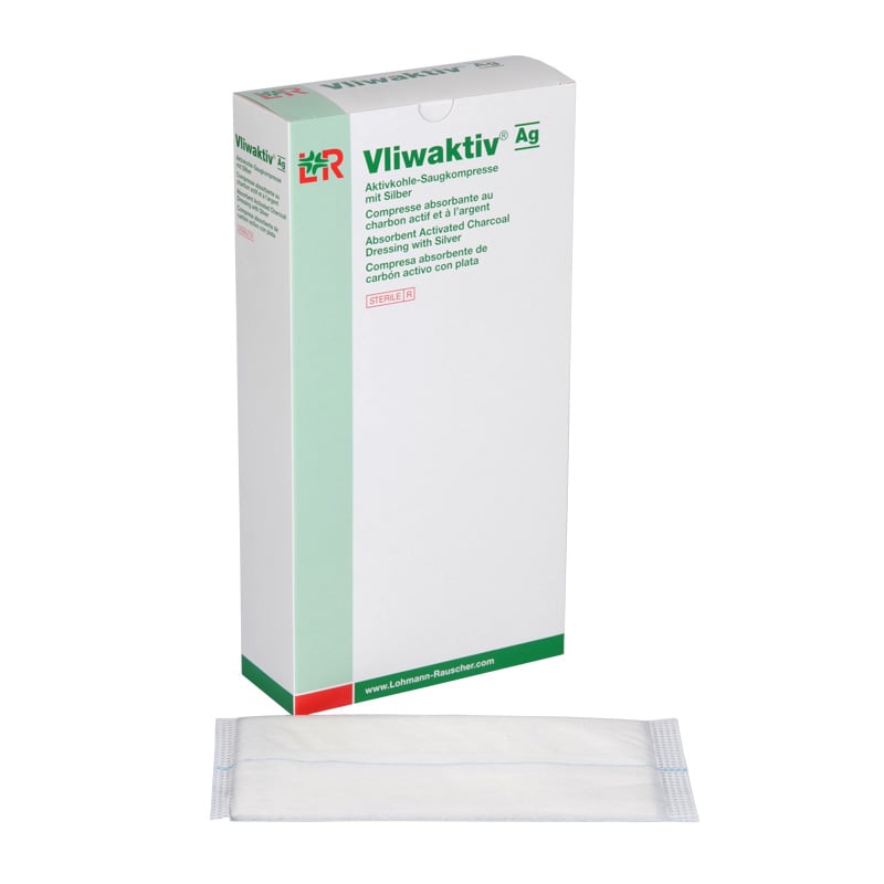 Vliwaktiv Ag Activated Charcoal Dressing