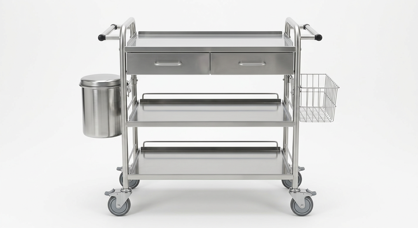 Stainless Steel Instrument Trolley