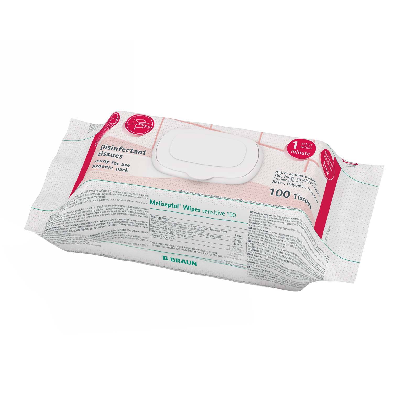 Meliseptol® Wipes sensitive, Dispenser Pack