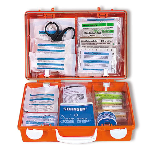 First aid bag with content