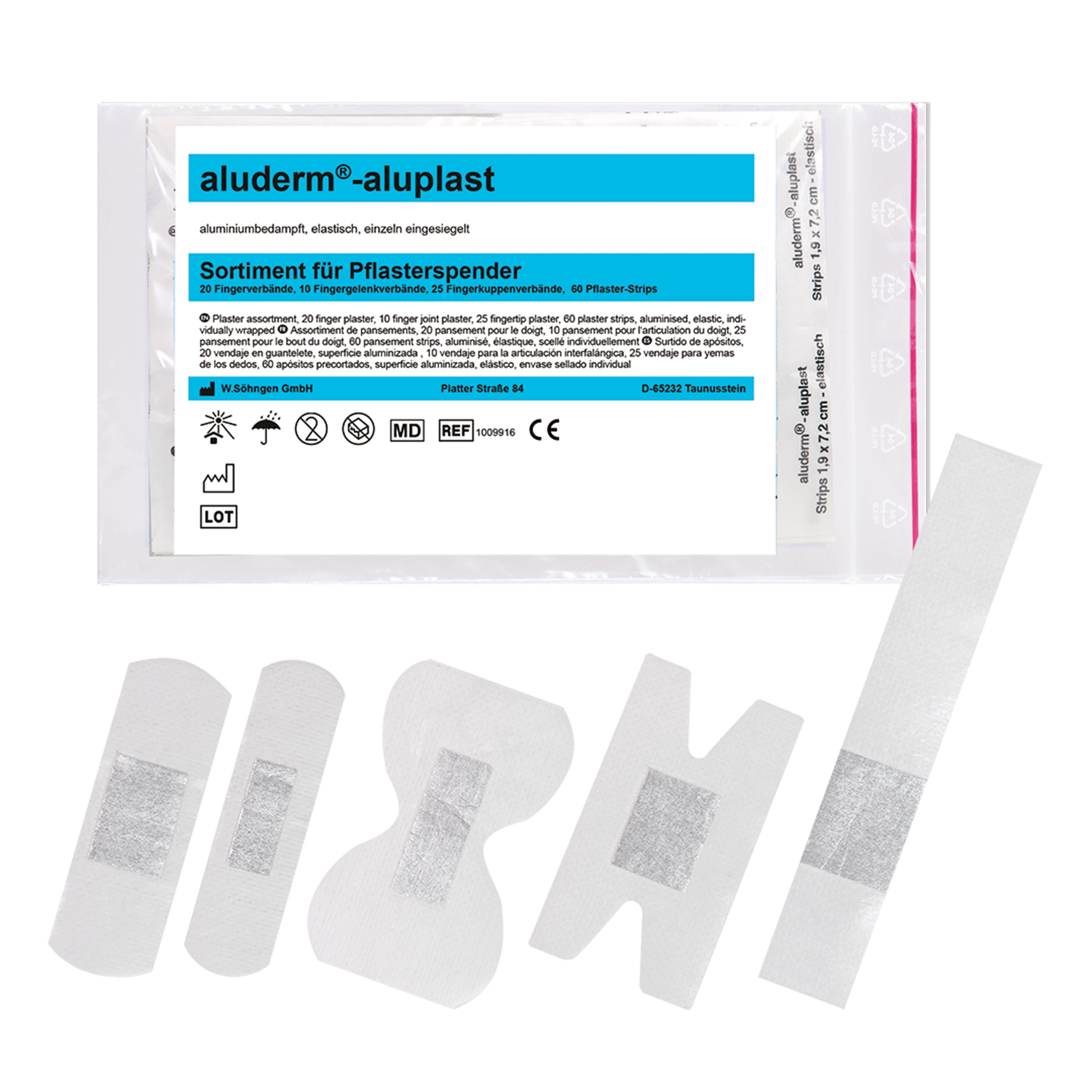 Refill Set for aluderm®-aluplast Plaster Dispenser