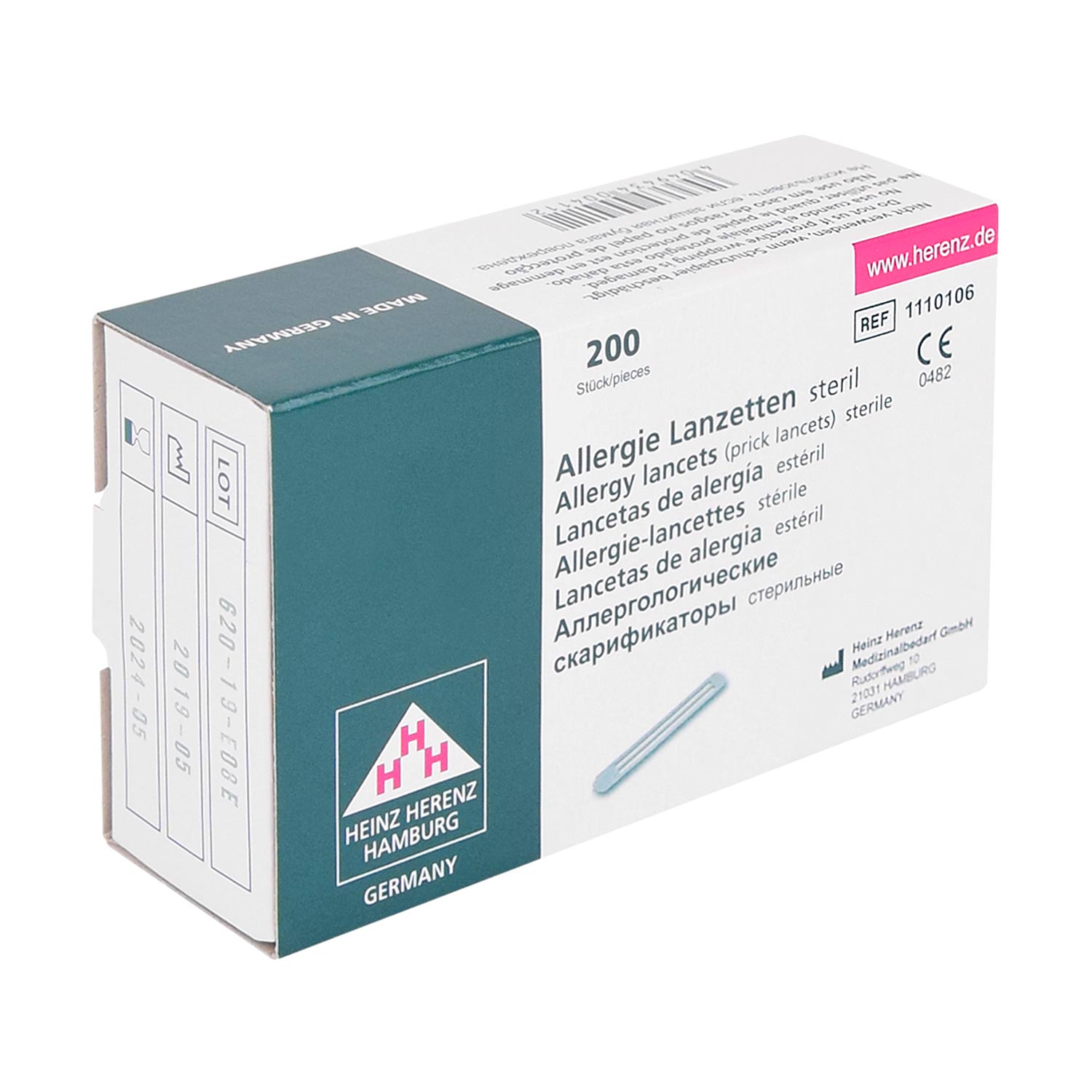 Allergy Test Lancets, 200 pieces