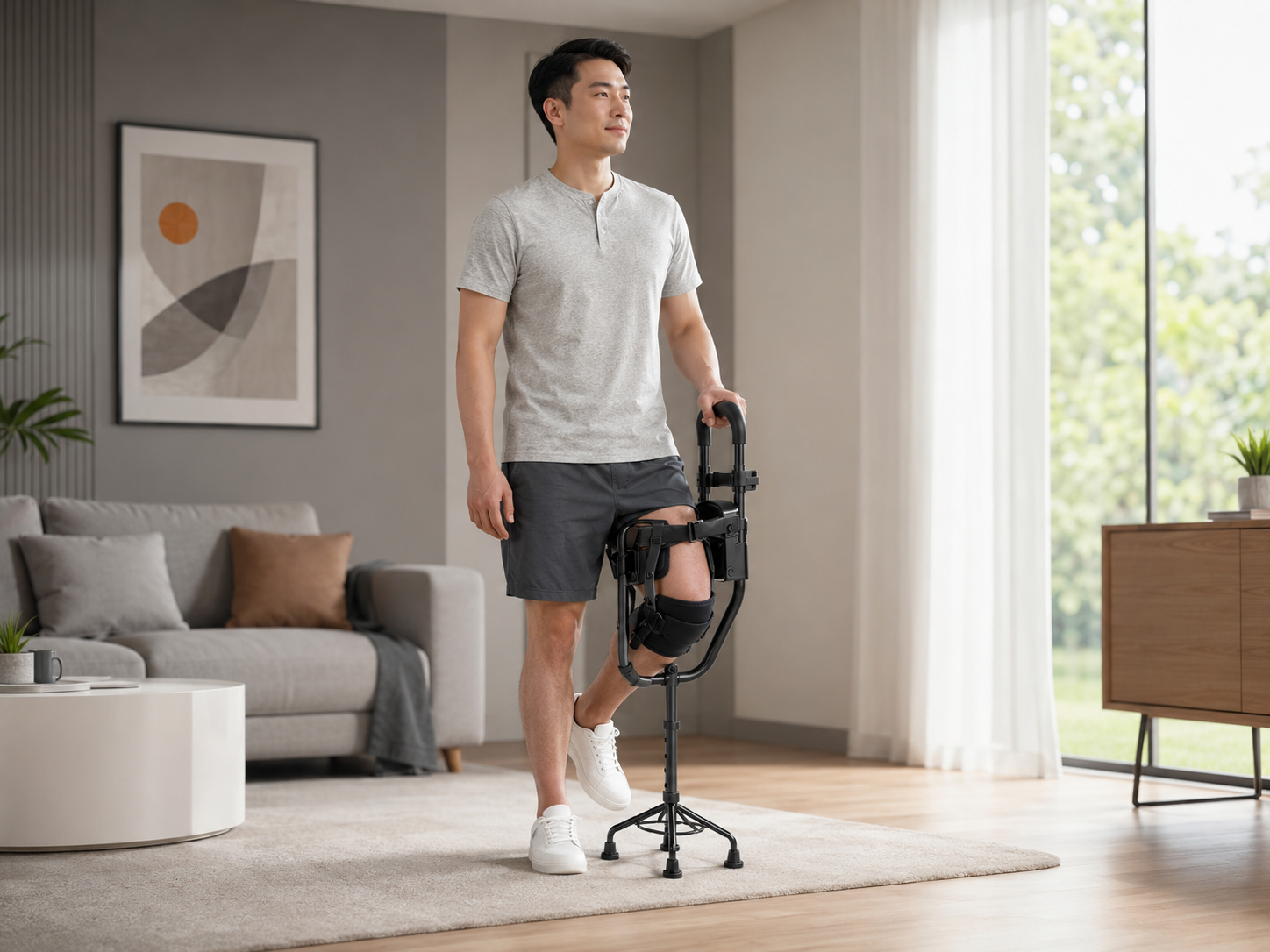 AKLION Orthohelp walker used at home